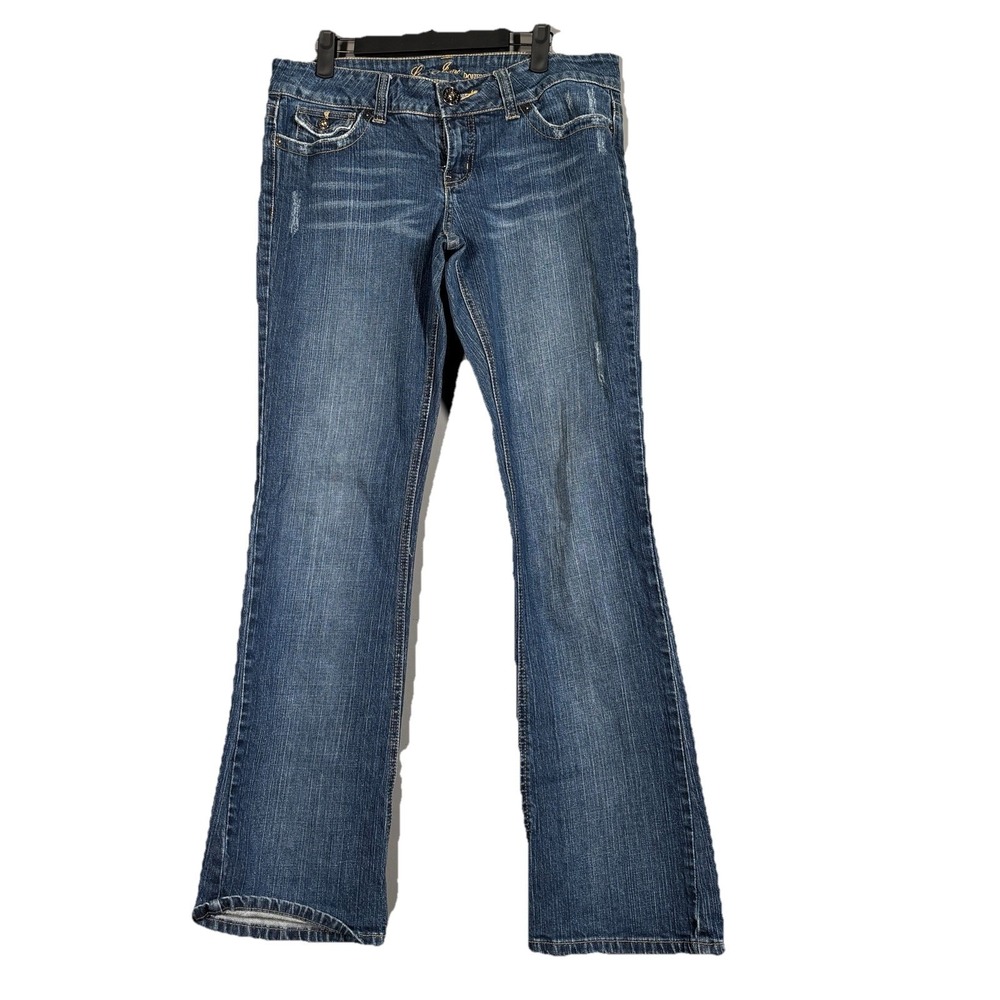 Guess Jeans Womens Size 31 (actual 33) Flared Doheny Blue Denim Y2K Boho